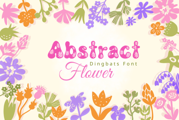 Abstract Flower Font - Featured Image