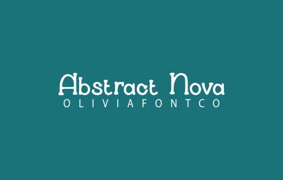 Abstract Nova Font - Featured Image