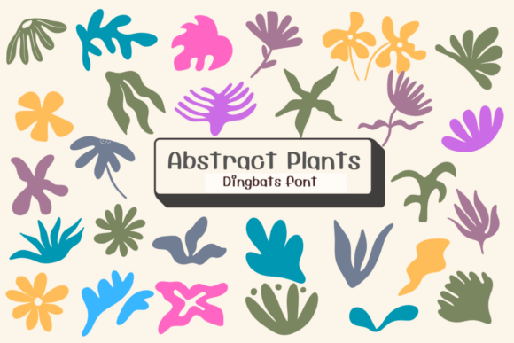 Abstract Plants Font - Featured Image