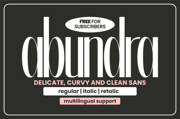 Abundra Font - Featured Image