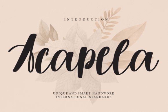 Acapela Font - Featured Image