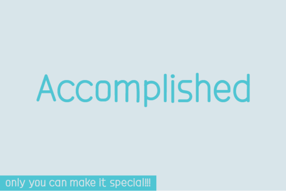 Accomplished Font - Featured Image