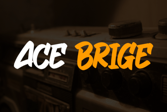 Ace Brige Font - Featured Image