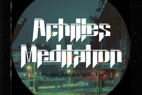 Achilles Meditation Font - Featured Image