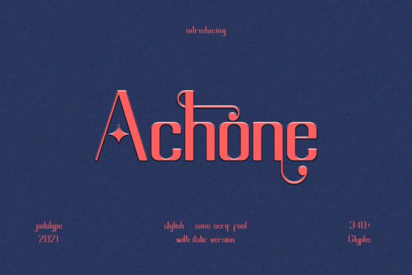 Achone Font - Featured Image