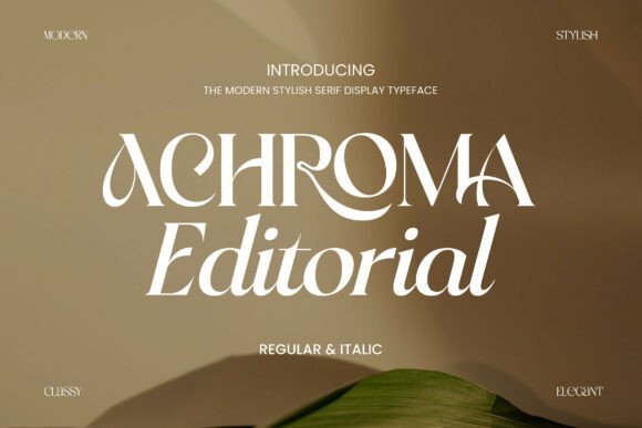 Achroma Editorial Font - Featured Image