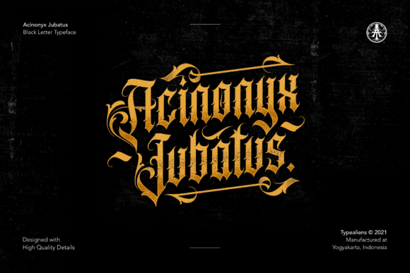 Acinonyx Jubatus Font - Featured Image