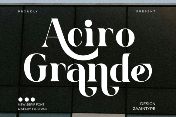 Aciro Grande Font - Featured Image