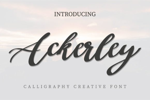 Ackerley Font - Featured Image