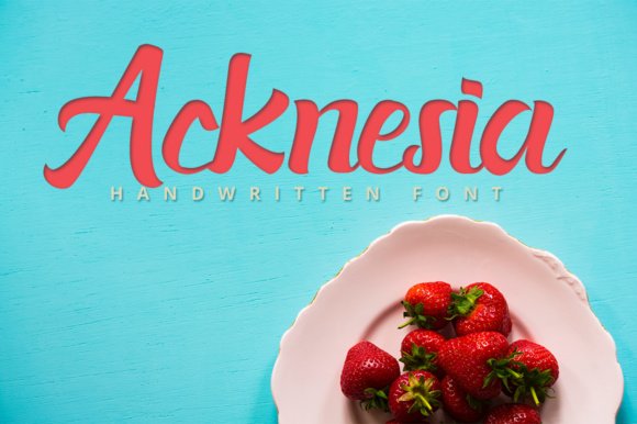 Acknesia Font - Featured Image