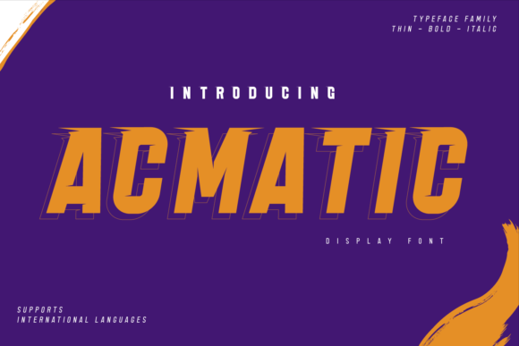 Acmatic Font - Featured Image