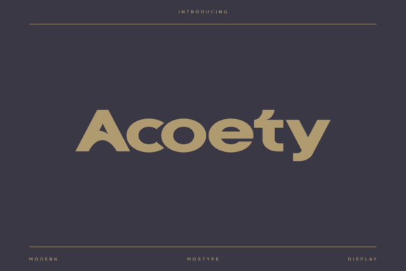 Acoety Font - Featured Image
