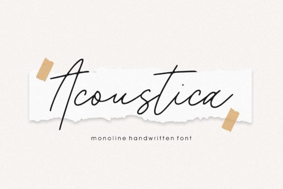 Acoustica Font - Featured Image