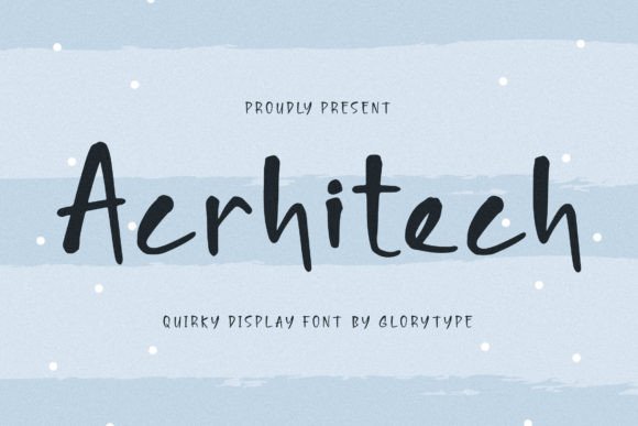 Acrhitech Font - Featured Image