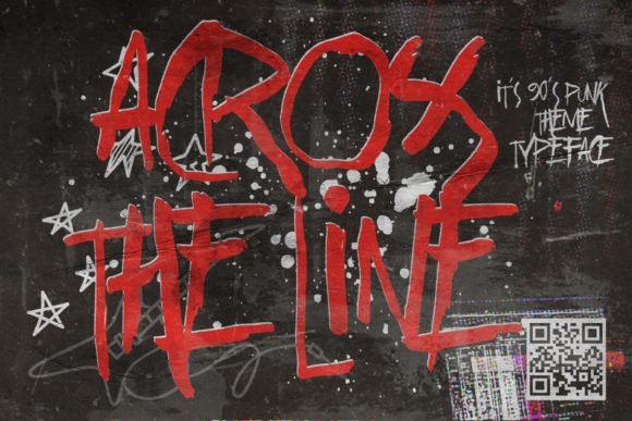 Across the Line Font - Featured Image