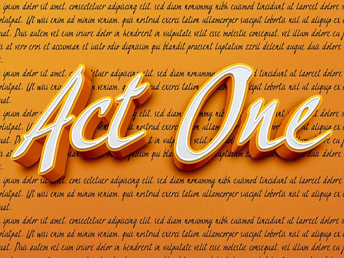 Act One Font - Featured Image