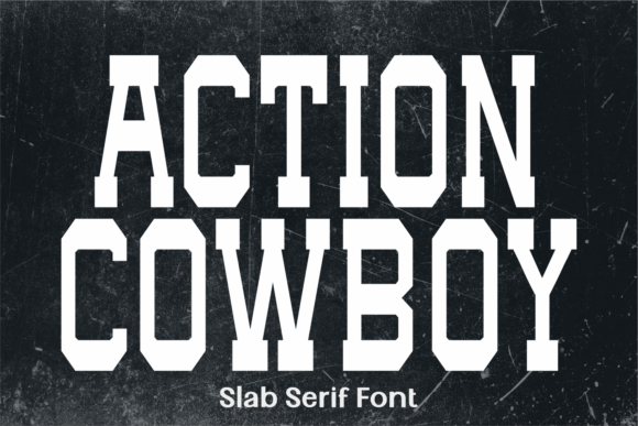 Action Cowboy Font - Featured Image