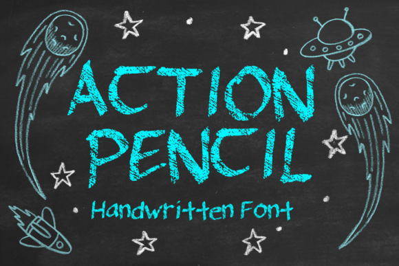 Action Pencil Font - Featured Image