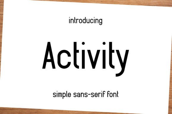 Activity Font - Featured Image