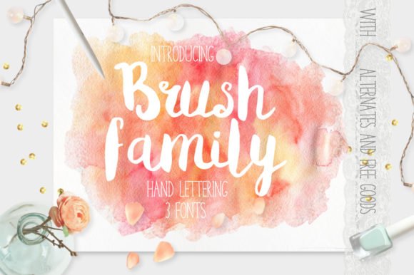Brush Family Font - Featured Image