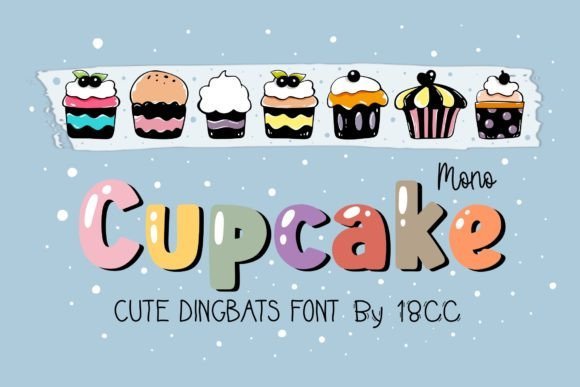 ‪Mono Cupcake‬  Font - Featured Image