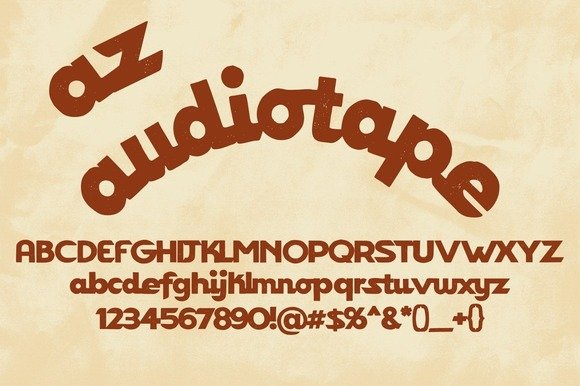 AZ Audiotape Font - Featured Image