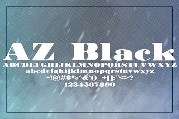 AZ Black Font - Featured Image