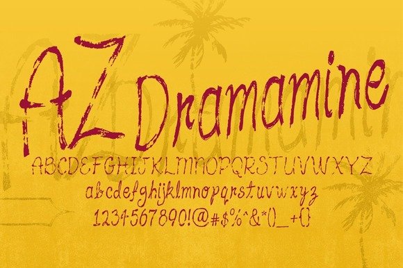 AZ Dramamine Font - Featured Image