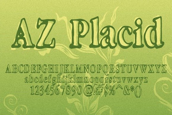 AZ Placid Font - Featured Image