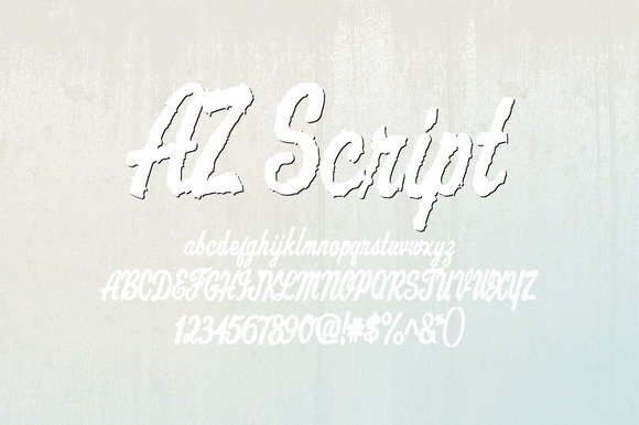 AZ Script Font - Featured Image