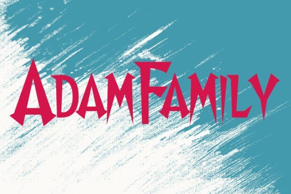 Adam Family Font - Featured Image