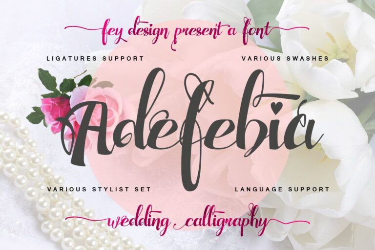 Adefebia Font - Featured Image
