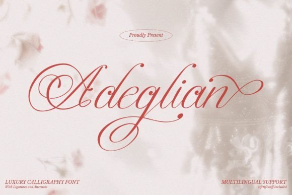 Adeglian Font - Featured Image