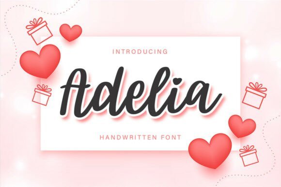 Adelia Script Font - Featured Image