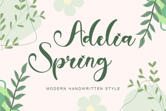 Adelia Spring Font - Featured Image