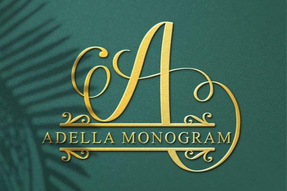 Adella Monogram Font - Featured Image