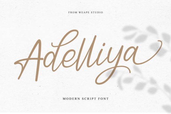 Adelliya Script Font - Featured Image