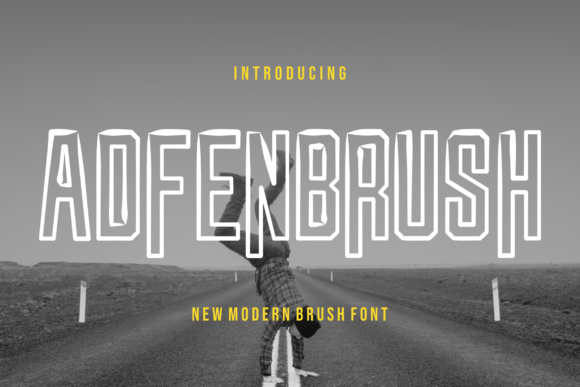 Adfenbrush Font - Featured Image
