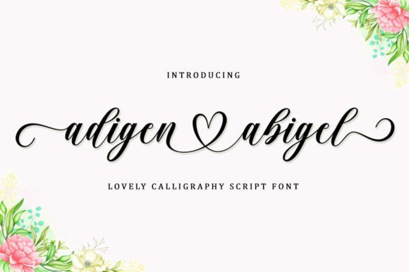 Adigen Abigel Font - Featured Image