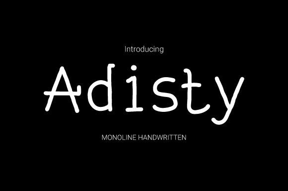 Adisty Font - Featured Image