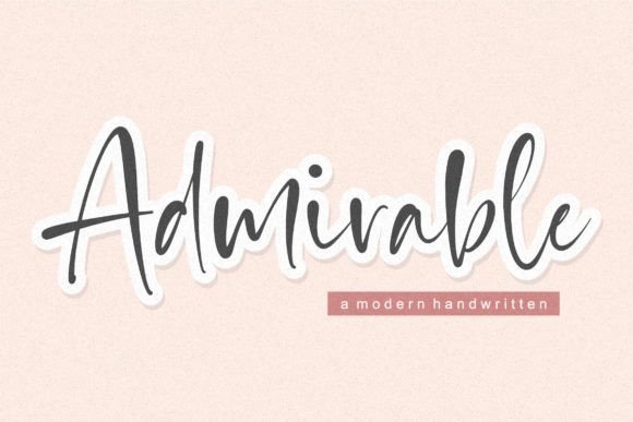 Admirable Font - Featured Image