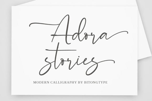 Adora Stories Font - Featured Image