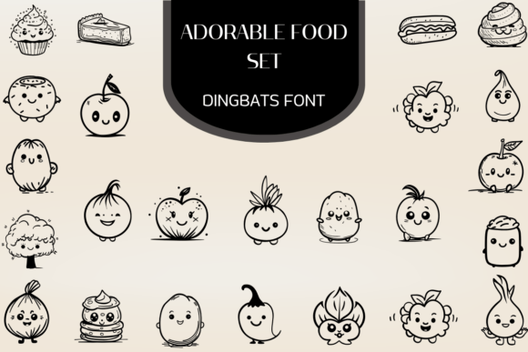Adorable Food Set Font - Featured Image