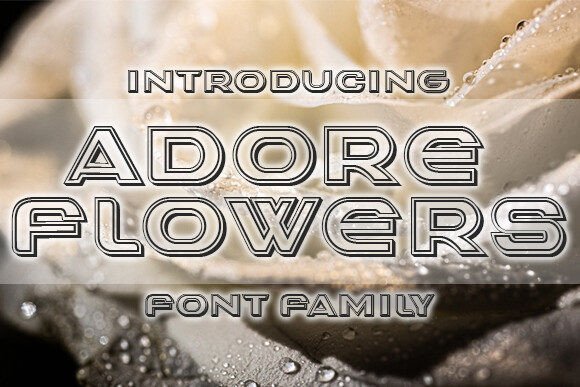 Adore Flowers Font - Featured Image
