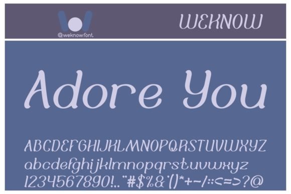 Adore You Font - Featured Image