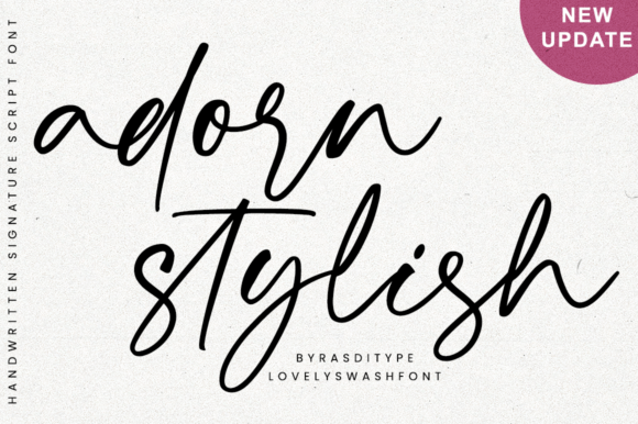 Adorn Stylish Font - Featured Image