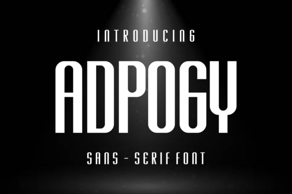Adpogy Font - Featured Image