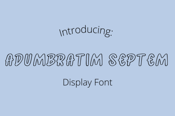 Adumbratim Septem Font - Featured Image