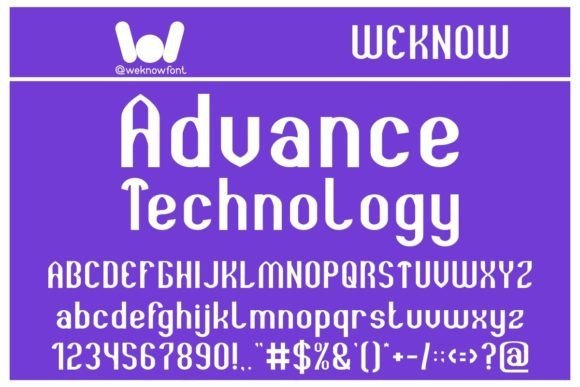 Advance Technology Font - Featured Image