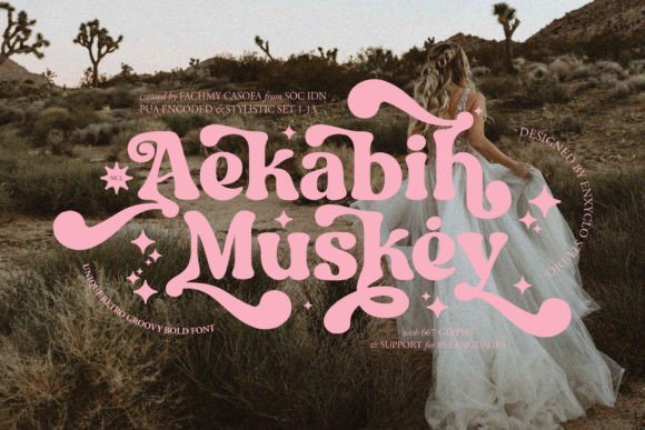 Aekabih Muskey Font - Featured Image